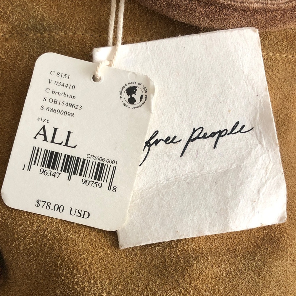 Free People! Scout Slouchy Crossbody Bag In Brown/Tan NWT! - Picture 13 of 16